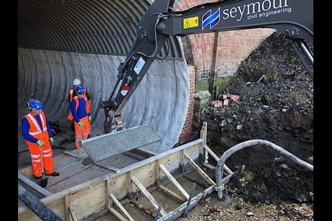 Seymour Civil Engineering and AmcoGiffen have strengthened the Greatham Beck underbridge near Hartlepool.